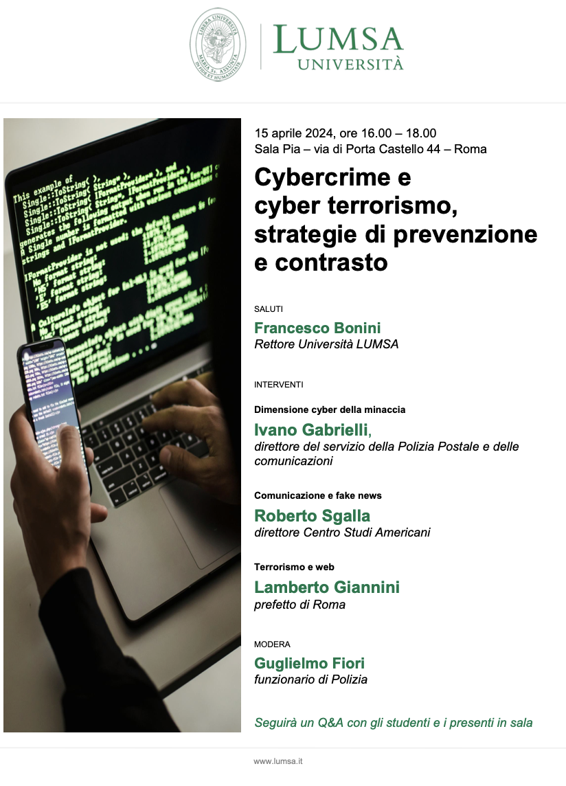 Cybercrime e cyber terrorismo, strategie di prevenzione e contrasto